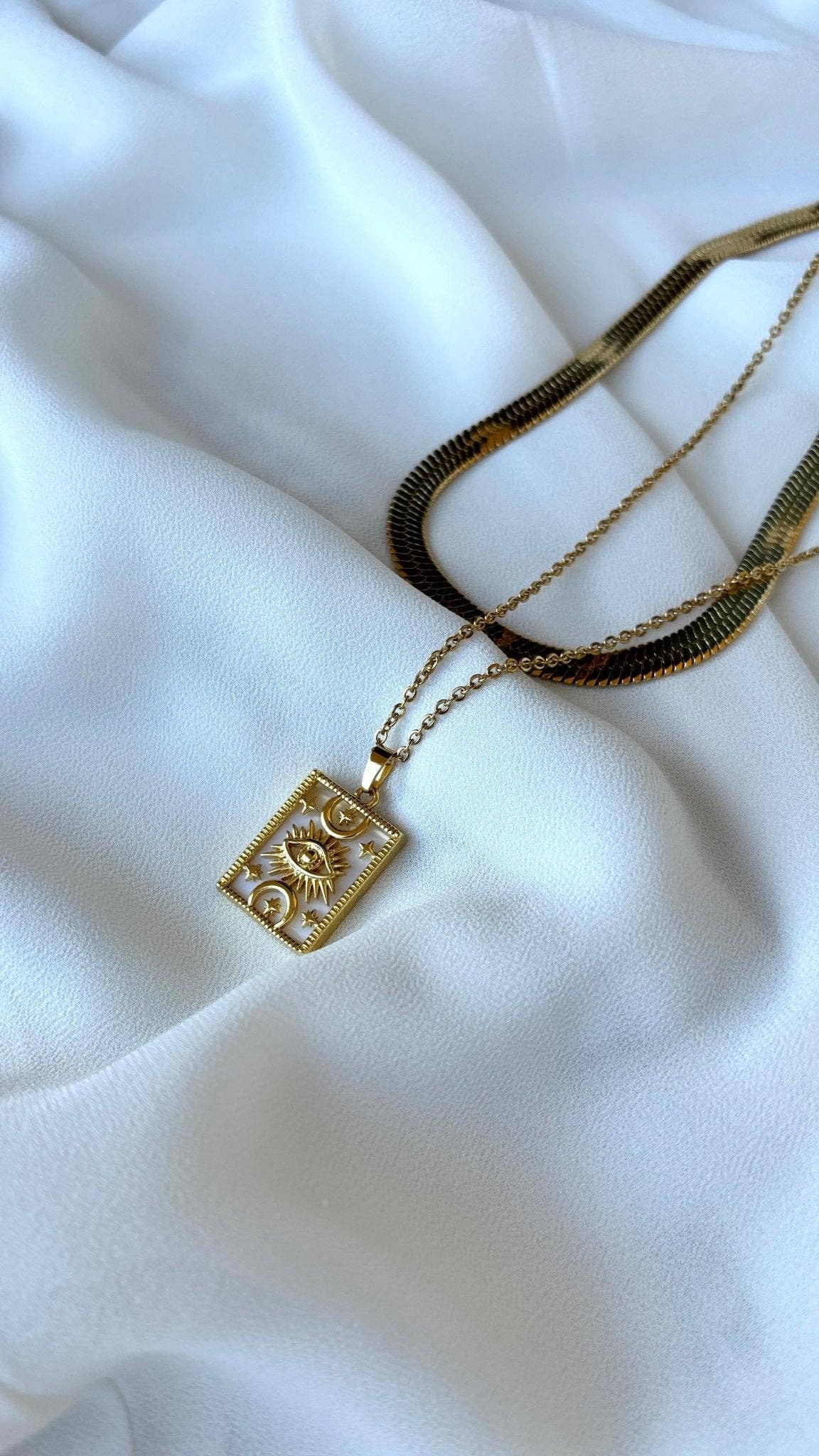 Serenity Pearl Protector Necklace