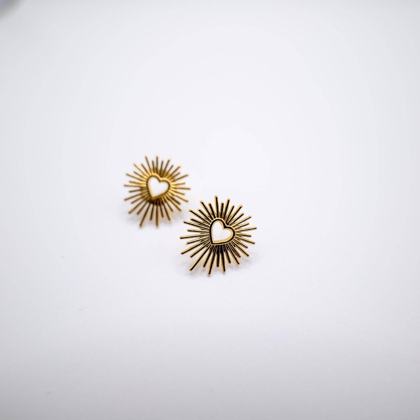 Sacretd Heart Stud Earrings