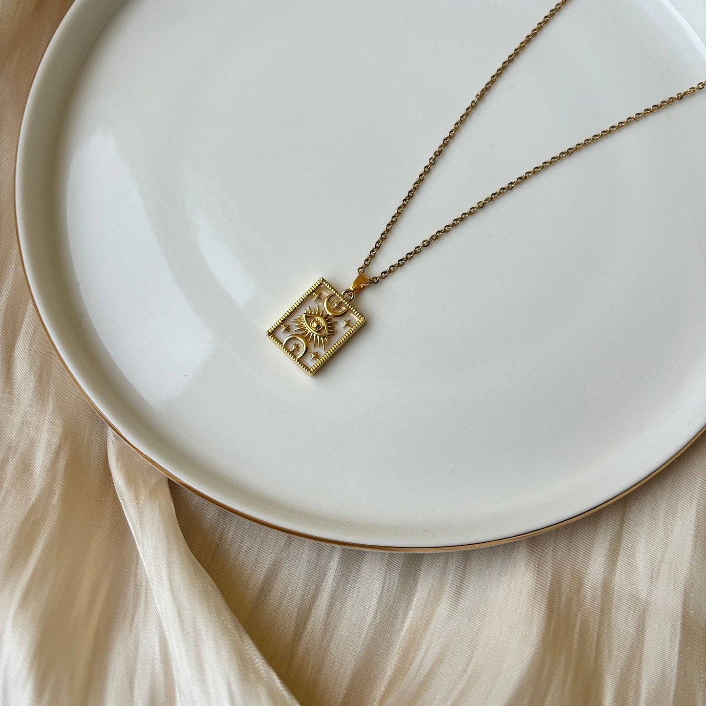 Serenity Pearl Protector Necklace