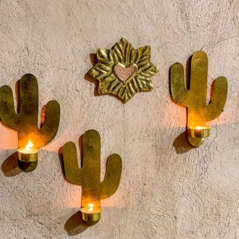 Cactus Wallcandle