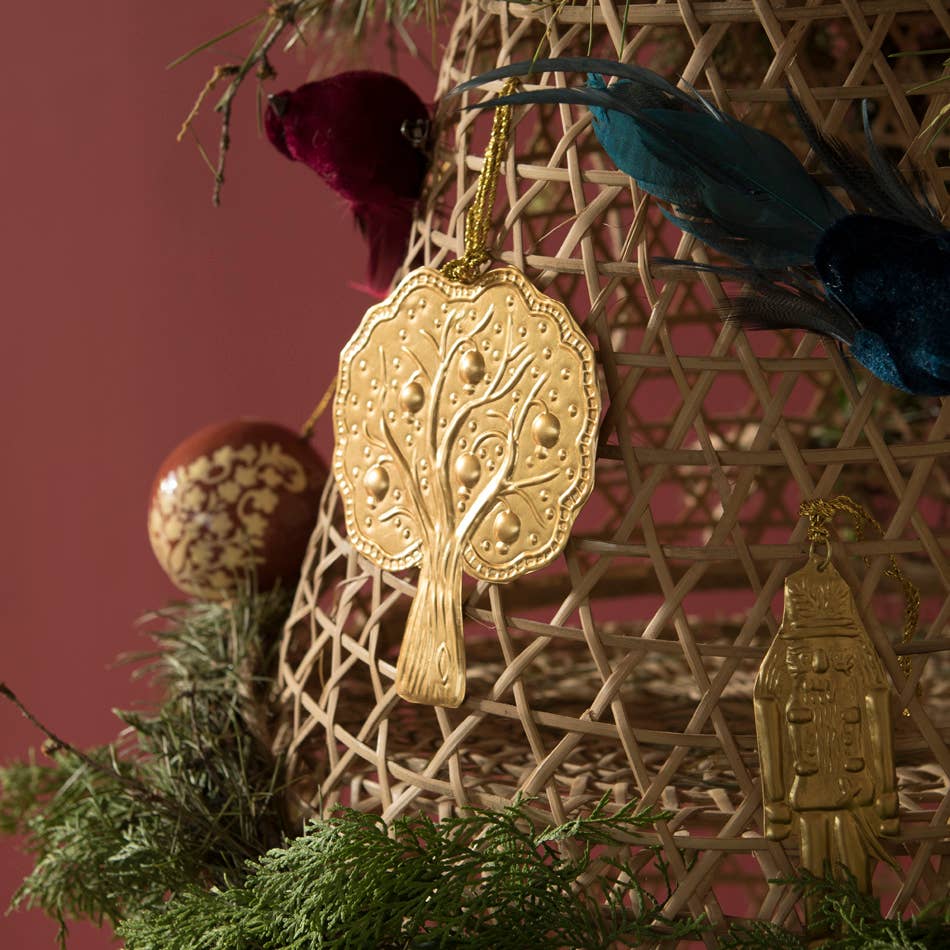 Tree Brass Ornament