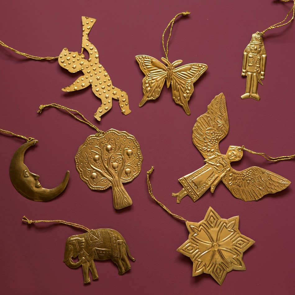 Tree Brass Ornament