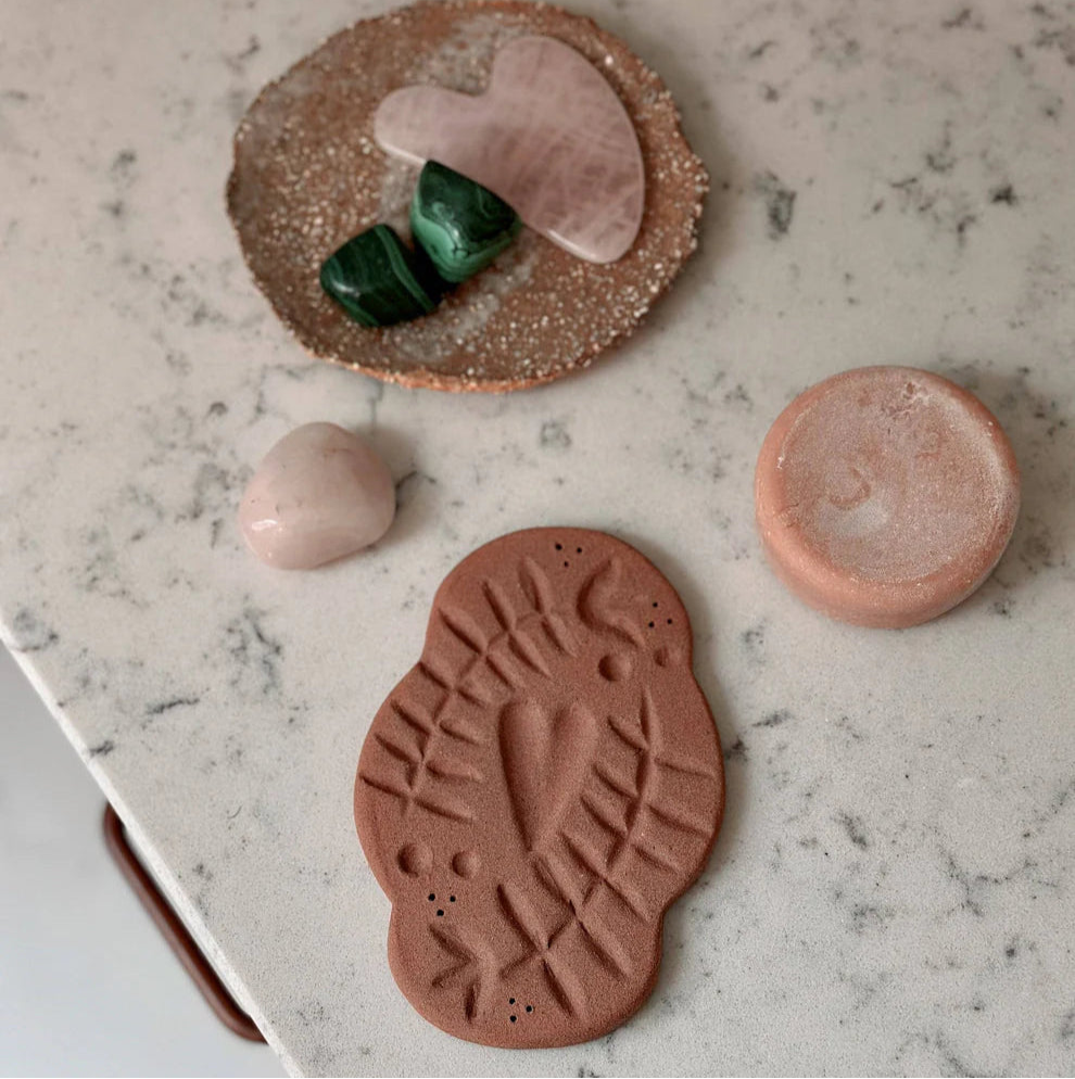Terracotta soap dish